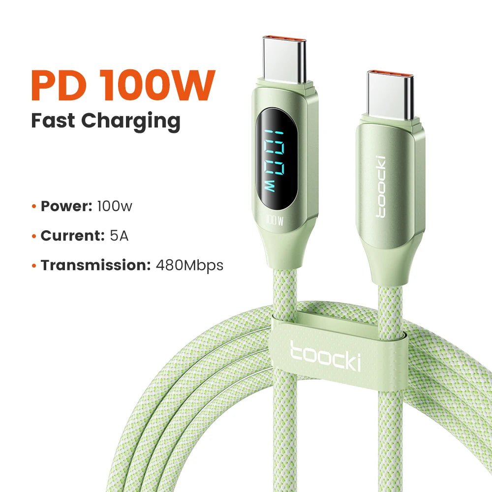 Drifteck 100W USB-C Cable — Fast Charge & Data Transfer