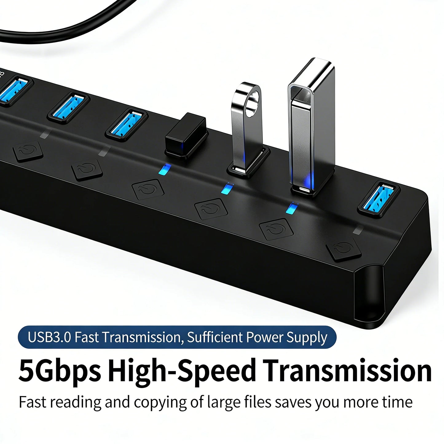 Drifteck USB 3.0 Hub — 4 & 7 Port with LED Indicator