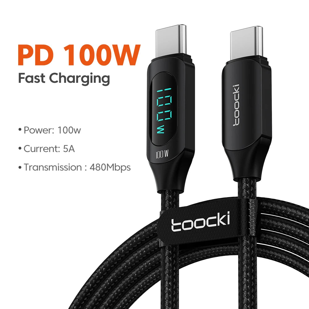 Drifteck 100W USB-C Cable — Fast Charge & Data Transfer