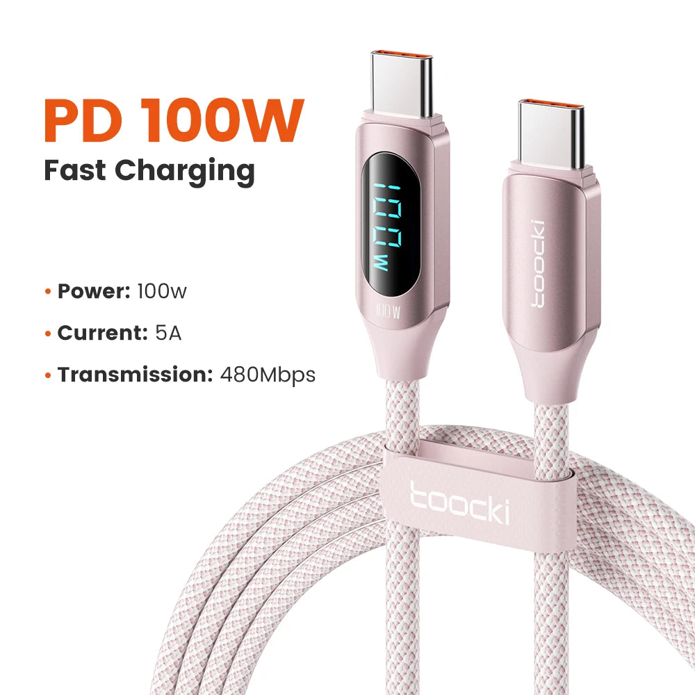 Drifteck 100W USB-C Cable — Fast Charge & Data Transfer