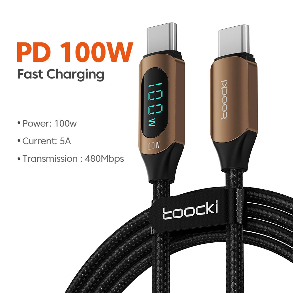 Drifteck 100W USB-C Cable — Fast Charge & Data Transfer