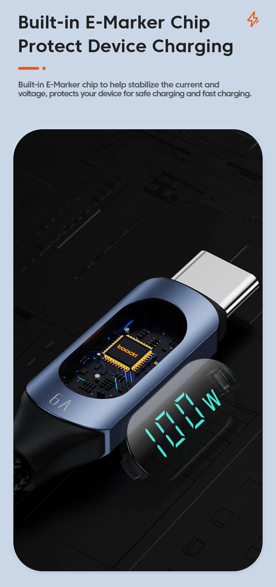 Drifteck 100W USB-C Cable — Fast Charge & Data Transfer
