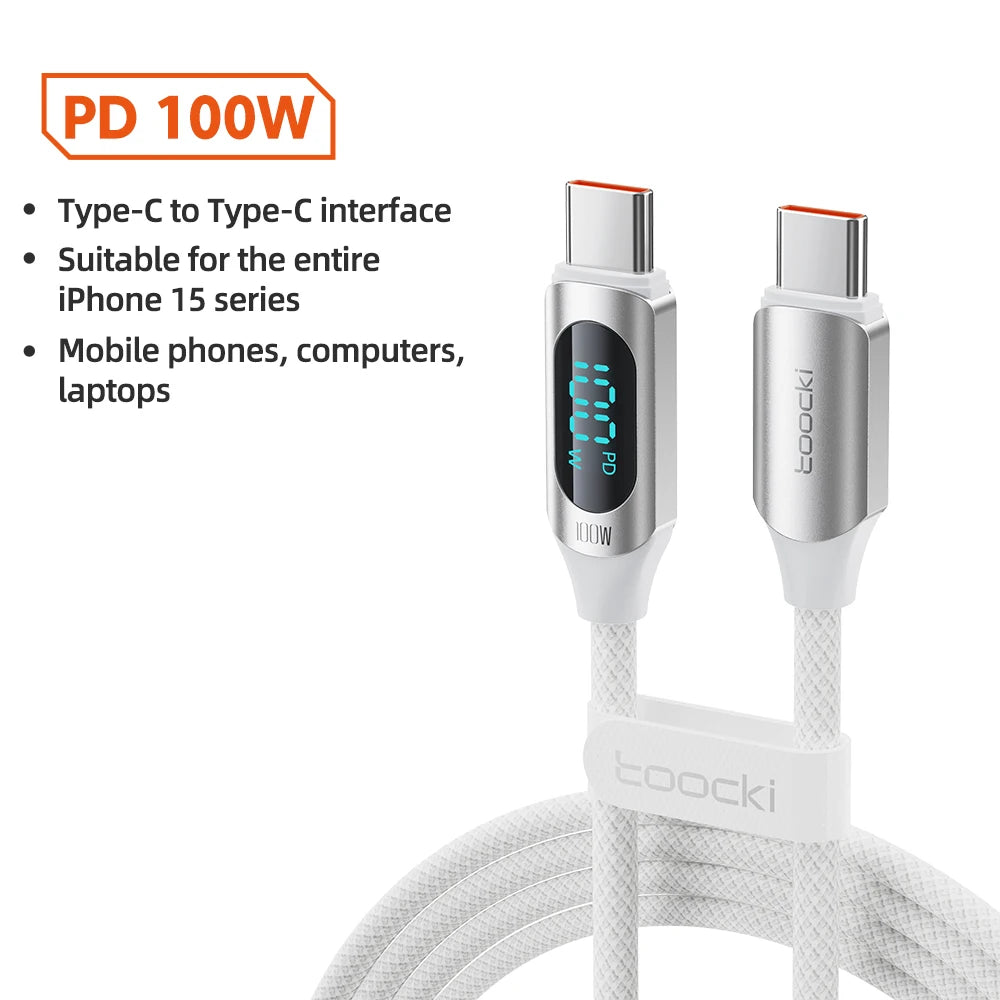 Drifteck 100W USB-C Cable — Fast Charge & Data Transfer