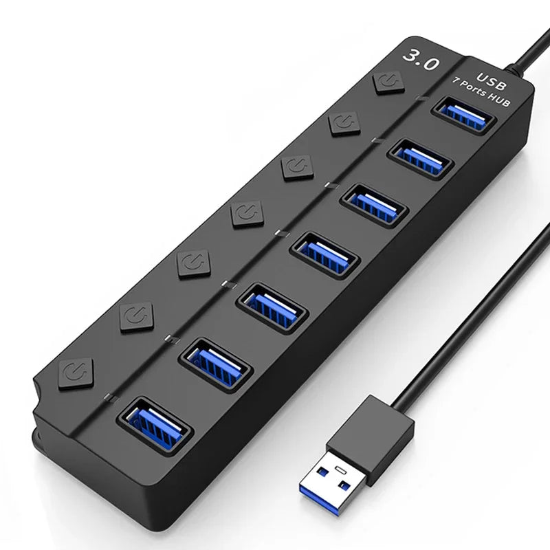 Drifteck USB 3.0 Hub — 4 & 7 Port with LED Indicator