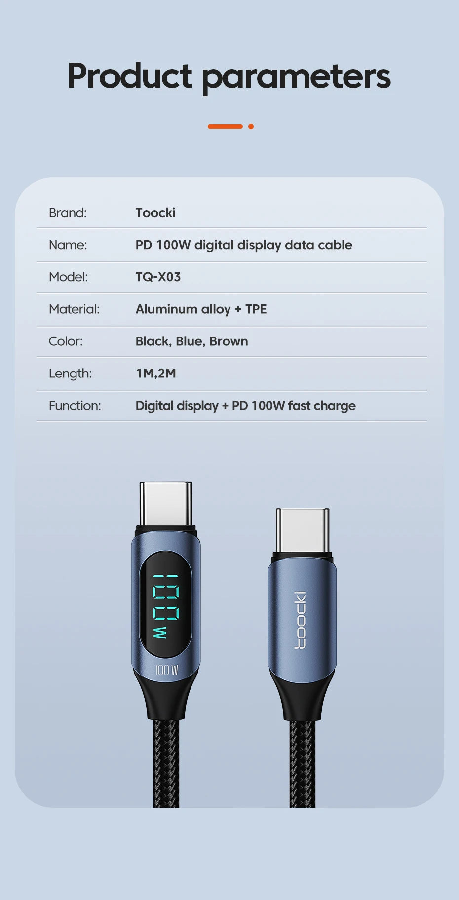 Drifteck 100W USB-C Cable — Fast Charge & Data Transfer