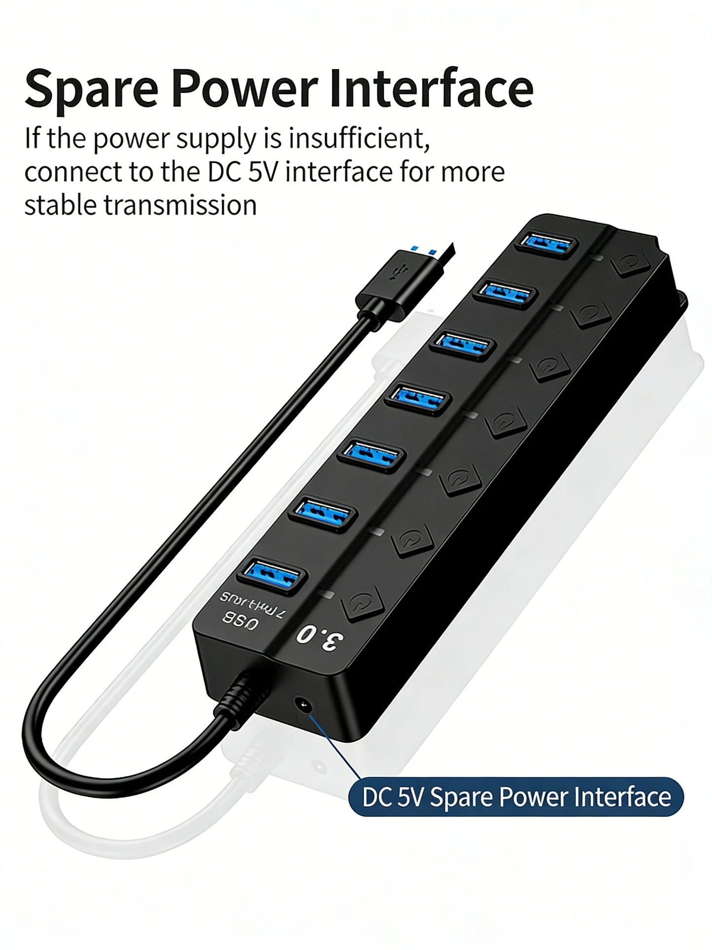 Drifteck USB 3.0 Hub — 4 & 7 Port with LED Indicator