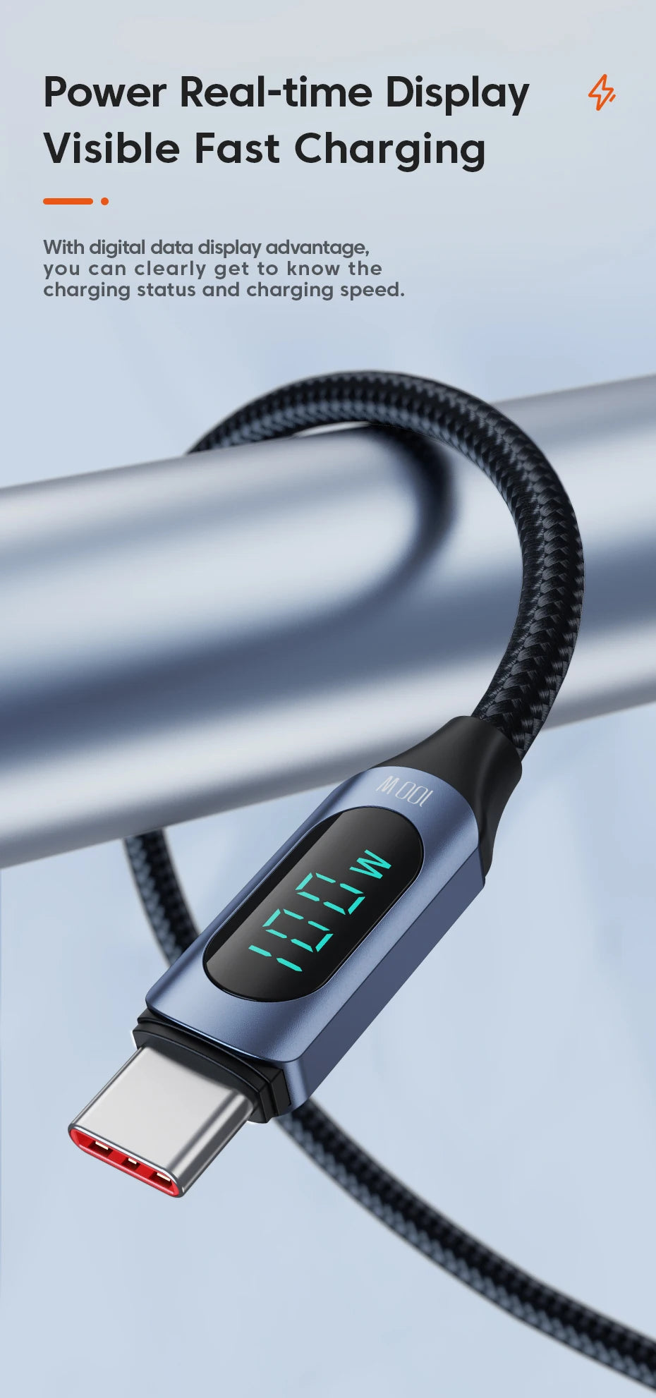 Drifteck 100W USB-C Cable — Fast Charge & Data Transfer