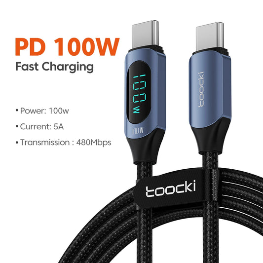 Drifteck 100W USB-C Cable — Fast Charge & Data Transfer