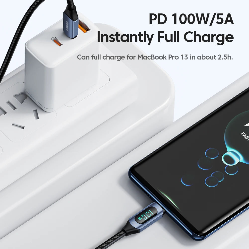 Drifteck 100W USB-C Cable — Fast Charge & Data Transfer