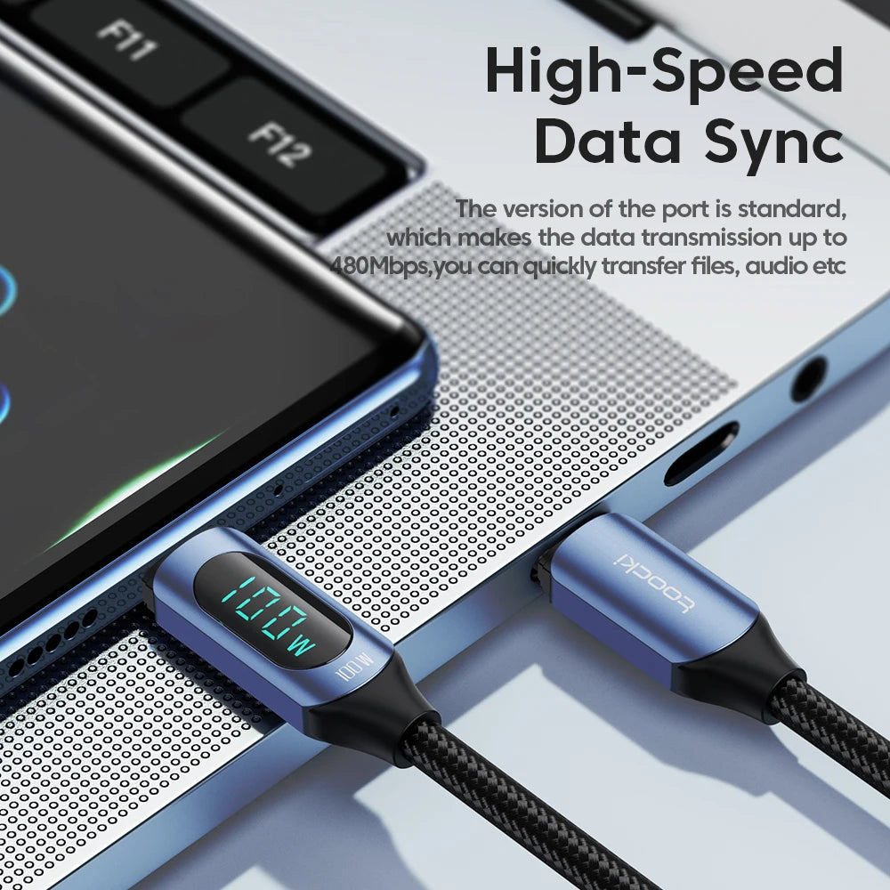 Drifteck 100W USB-C Cable — Fast Charge & Data Transfer
